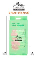 Pella Cosmetic Taşınabilir Hijyen Seti 8'li Islak Mendil