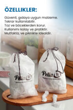 Pella 100 Adet Pratik Tazeliği Koruyan Tencere ve Tabak Bonesi | Çok Amaçlı Kapak Gıda Bonesi - Görsel 3