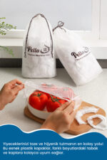 Pella 100 Adet Pratik Tazeliği Koruyan Tencere ve Tabak Bonesi | Çok Amaçlı Kapak Gıda Bonesi - Görsel 4