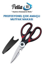 Pella Paslanmaz Çelik Mutfak Makası Çok Amaçlı Fonksiyonlu (1 adet)