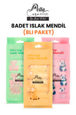 Pella Cosmetic Taşınabilir Hijyen Seti 8'li Islak Mendil - Görsel 4