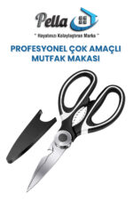 Pella Paslanmaz Çelik Mutfak Makası Çok Amaçlı Fonksiyonlu (1 adet) - Görsel 5