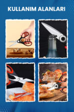 Pella Paslanmaz Çelik Mutfak Makası Çok Amaçlı Fonksiyonlu (1 adet) - Görsel 2