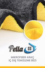 Pella ( 50x70 Cm ) Büyük Boy Mikrofiber Oto Yıkama Ve Araba Kurulama Bezi Ekstra Su Emici (1 adet) - Görsel 2