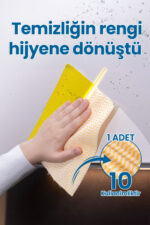 Pella 250 Adet Ekonomik-Pratik Çek-Kopar Rulo Mikrofiber Temizlik Bezi 17x18 cm - Görsel 3