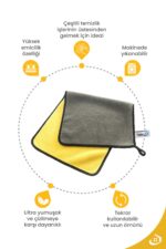 Pella ( 50x70 Cm ) Büyük Boy Mikrofiber Oto Yıkama Ve Araba Kurulama Bezi Ekstra Su Emici (1 adet) - Görsel 5