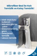 Pella İthal Mutfak Bezi (MİKROFİBER) , Gri (40 CM X 40 CM) (3 ADET) - Görsel 6