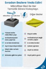 Pella İthal Mutfak Bezi (MİKROFİBER) , Gri (40 CM X 40 CM) (3 ADET) - Görsel 7