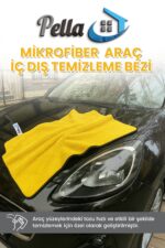 Pella ( 50x70 Cm ) Büyük Boy Mikrofiber Oto Yıkama Ve Araba Kurulama Bezi Ekstra Su Emici (1 adet)