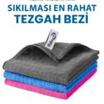Pella İthal Renkli Mutfak Bezi (MİKROFİBER) , Gri (40 CM X 40 CM) (3 ADET)