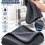 Premium İz Bırakmayan Mikrofiber Armatür Parlatma Bezi 40x60 cm – Musluk, Lavabo ve Banyo (1 Adet)