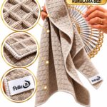 Premium Kurulama Bezi 40x60 cm – Bardak ve Bulaşık Bezi (1 Adet)