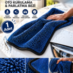 Premium Oto Kurulama ve Parlatma Bezi 40x60 cm – Araç Havlusu (1 Adet)